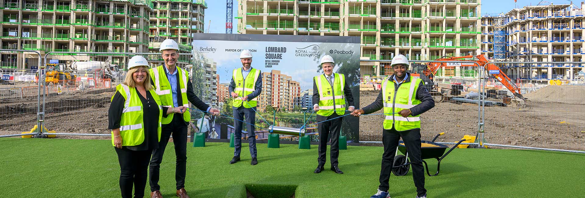 Partners Celebrating at Lombard Square Development