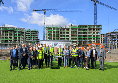 Partners Celebrating at Lombard Square Development